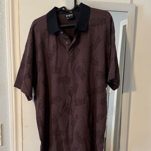 Billabong Black and Brown Polo Shirt